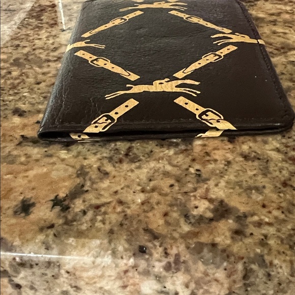 Longchamp Paris France Black and Cream Card Holder - Picture 4 of 5